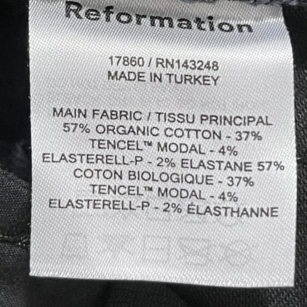 REFORMATION Black Denim JEANS Size: 27 - Picture 5 of 5